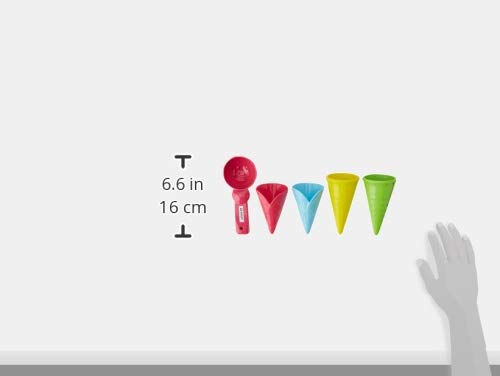 Spielstabil Ice Cream Duo: Toddler Beach Ice Cream Toy Sand Toys with 4 Cones & Scooper, Ideal Toddler Outdoor Toys from 18 Mont