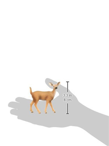 Schleich 14710 White-Tailed Doe Toy Figure, Multicolor