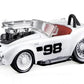 1964 Cobra #98 White with Red Interior 1/64 Diecast Model Car by Muscle Machines 15551wh
