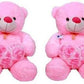 Nihan Enterprises 2 Feet Combo of Cute Lovable Stuffed Spongy Hugable Rose Teddy Bears  60 cm(Pink)