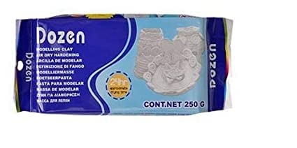 Ekta Stationery ? Modelling Clay Air Hardening 250 Grams (250G, White, 3)