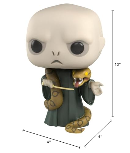 Funko Pop! Harry Potter 10" Voldemort with Nagini, Multicolor, Model 48037, Vinyl Figurine