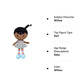 Baby Starters Plush Snuggle Buddy Black Baby Doll, Willow, Darker Complexion, 11 Inch