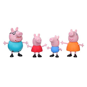 Peppa Pig Family Figure 4-Pack Toy - 4 Multicolor Plastic Figures, Ages 3+ - Model F2190