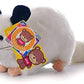 Cute Rabbit 12 Inch Chinchilla Plush Toy Stuffed Animal Toy Plush Animal Doll (Gray + White)