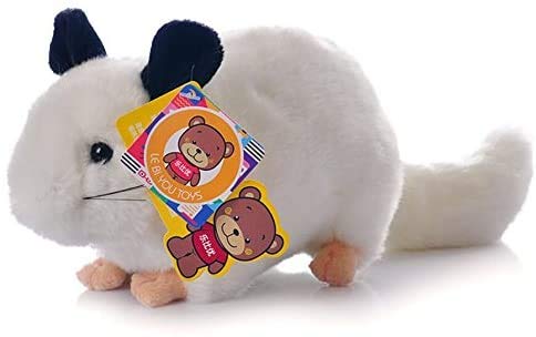 Cute Rabbit 12 Inch Chinchilla Plush Toy Stuffed Animal Toy Plush Animal Doll (Gray + White)