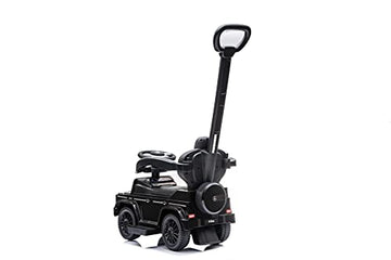 Best Ride On Cars Mercedes G-Wagon 3 In 1 Push Car, Black, Large