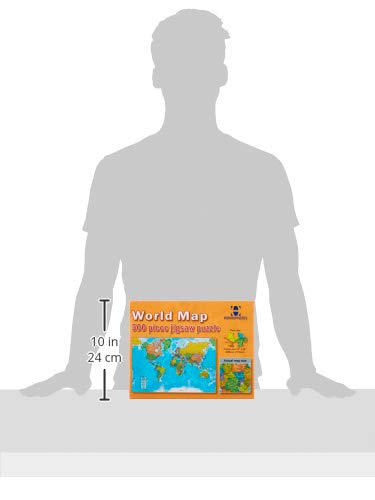 Hemispheres World Map Jigsaw Puzzle, 500 Pieces