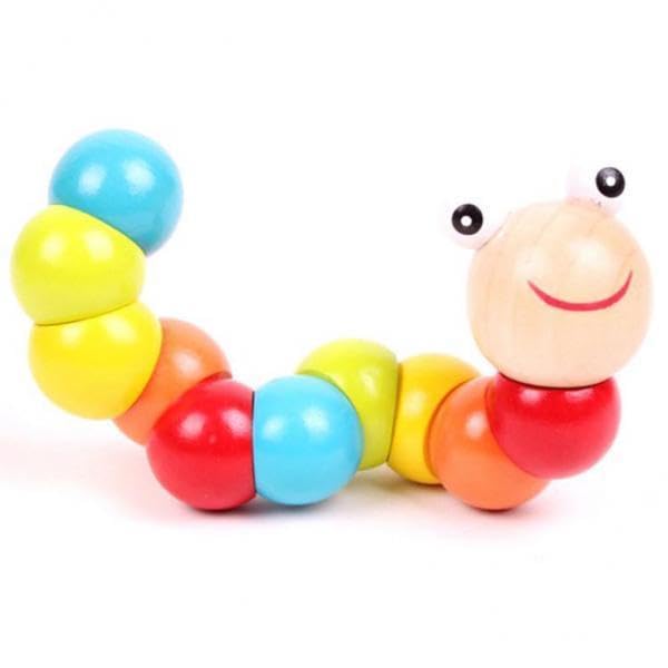 Merishopp 2Xmagic Worm Baby Children Finger Twisty Toy Gifts Playset Party Magician Prop|Montessori Baby Toys Set | Educational 