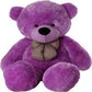 NP Toys Soft Toys HugGable Stuffed Teddy Bear in 4 Feet Pink (120 cm) (Purple, 3 Feet)