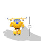 AlphaToys Super Wings Transformer Toys - 5 in 1 Donnie Airplane to Robot, Yellow, 2-in-1 Action Figures for Kids Age 3+