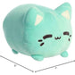Aurora® Mint Meowchi Stuffed Animal - 7 Inch Plush - Enchanting Tasty Peach® Design - Colorful Polyester