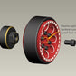 Treal Brass Extended Wheel Hubs (4P) +5Mm Axle Counter Weight 12G For Axial Scx24 Deadbolt C10 Gladiator Bronco -Black