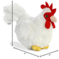 Aurora® Mini Flopsie™ Chicken Stuffed Animal, 5.5" White, Soft Polyester, Ideal for Kids and Families