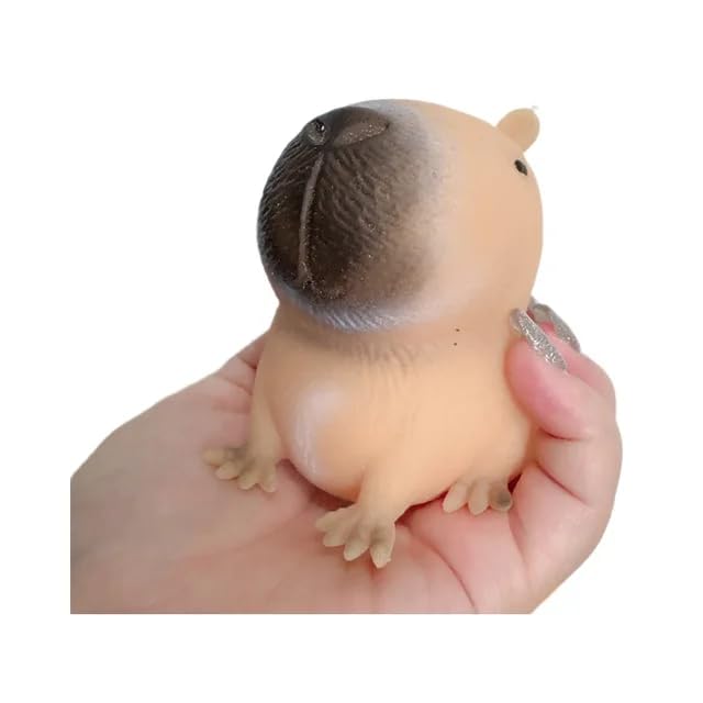 Sawkirp Darshraj Stress Anxiety Relief Toy Pack Of 1 Piece (Squishy Capybara), 3+ Years, Multicolor