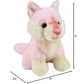 Forest & Twelfth 7'' Stuffed Pink Wolf, Soft Plush Toy, Cute Stuffed Animal For Boys And Girls, Realistic Looking Small Stuffed