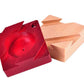 Himine Wooden Magic Mysterious Box Secret Opening Puzzle Box Gift Box (Red+Wood)