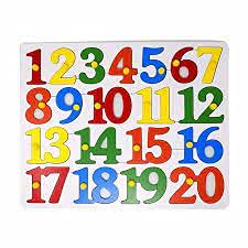YAAH CREATION 3D Wooden Number Puzzles Toys for Children, Montessori Digital Board Educational Learning Letters Puzzle (one Wood