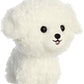 Aurora® Bichon Frise Stuffed Animal - White 6.5 Playful Teddy Pet - Unique Design for Endless Play - Small Size