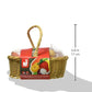 Janod Wooden Play Food Set - 25 Piece Fruit and Vegetable Basket - Ages 3+ - Model J05620 - Multiple Colors - Cherry Wood & Plastic