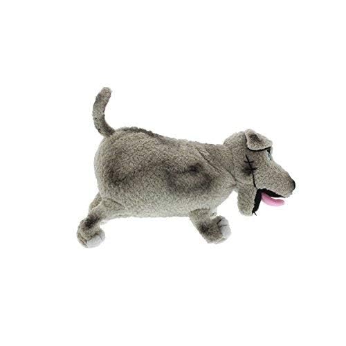MerryMakers Walter the Farting Dog Plush Toy, 8-Inch, Grey, Model 1455, Soft Plush Material