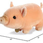 Aurora Adorable Miyoni Tots Pot-Bellied Piglet Pink Stuffed Animal - Lifelike Detail - Cherished Companionship - Pink 11 Inches