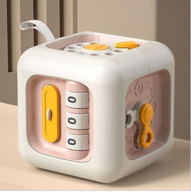 Jollyora Baby Activity Cube Toy For Early Learning, Interactive Multi Side Sensory Play Cube For Infants And Toddlers  Pack Of 