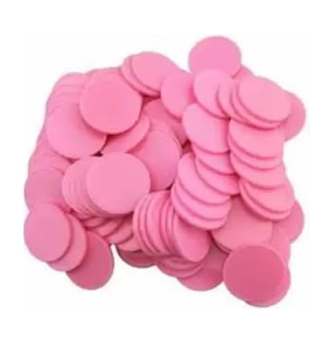 Plastic Multicolor Coins/Tokens/Chips  100 Pieces for Board Games, Educational Math Activities, Classroom Counting, Party Games