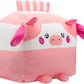 Russ 14-Inch Strawberry Milk Box Cow Plush - Ultrasoft Official Jazwares Plush From The Makers Of Squishmallows