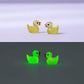 Neec 110 Pcs Random Color Mini Resin Duck Glow In The Dark