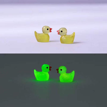 Neec 110 Pcs Random Color Mini Resin Duck Glow In The Dark