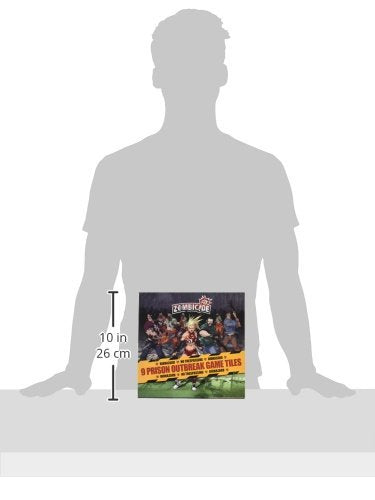 Cmon Zombicide Season 2: Prison Outbreak 9 Double-Sided Game Tiles - Enhance Your Zombie Apocalypse Experience! Cooperative Strategy Game, Ages 14+, 1-6 Players, 1 Hour Playtime, Made