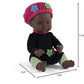 Miniland Educational Anatomically Correct Baby Dolls, 12-5/8', African Girl