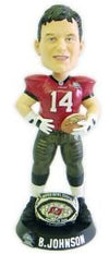 Forever Collectibles NFL Tampa Bay Buccaneers Mens Tampa Bay Buccaneers Brad Johnson Super Bowl 37 Ring Bobblehead, Team Colors 