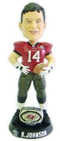 Forever Collectibles NFL Tampa Bay Buccaneers Mens Tampa Bay Buccaneers Brad Johnson Super Bowl 37 Ring Bobblehead, Team Colors 