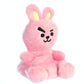 Aurora Lovable Bt21 Palm Pals Cooky Stuffed Animal - Collectible Fun - Delightful Cuteness - Pink 5 Inches