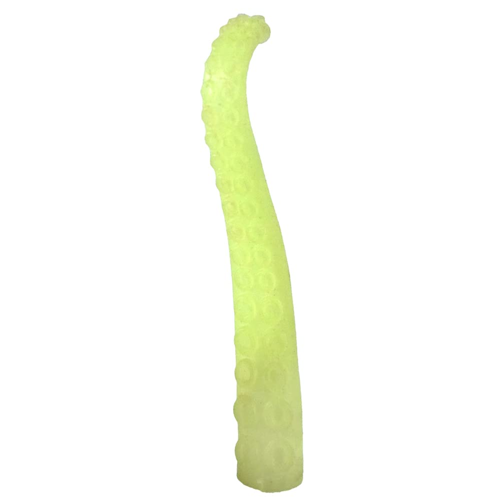 Silicone Finger Tentacle Puppets Glow-In-The-Dark (Yellow, 10)