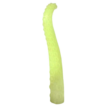Silicone Finger Tentacle Puppets Glow-In-The-Dark (Yellow, 10)