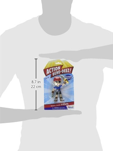 Nj Croce Ab5009 Pirate 4' Bendable Action, Figure