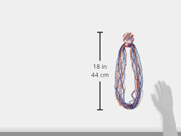 U.S. Toy Red, White, & Blue Metallic Necklaces