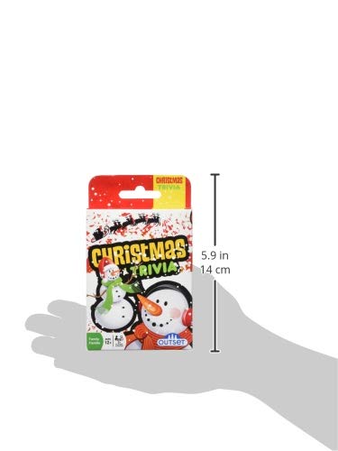 Outset Media Christmas Trivia Card Game - Travel Sized - For 2 Or More Players Ages 12 And Up