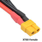 FLY RC 2pcs XT60 Parallel Battery Connector Cable Extension Y Splitter for DJI Phantom RC Mode Helicopter Quadcopter