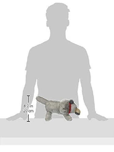 Jinx Minecraft Wolf Plush Stuffed Toy, Gray, 15' Long