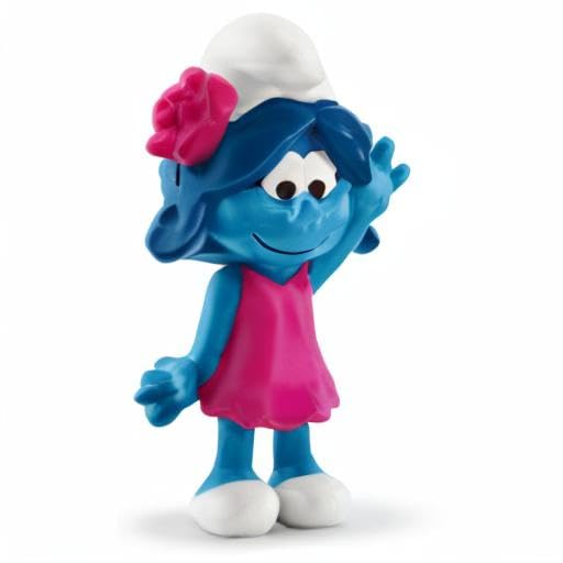 Schleich Smurfs Toy Figurine - Smurf Girl Blossom, Multi Color, Ages 3+, Model 20835, Durable Plastic