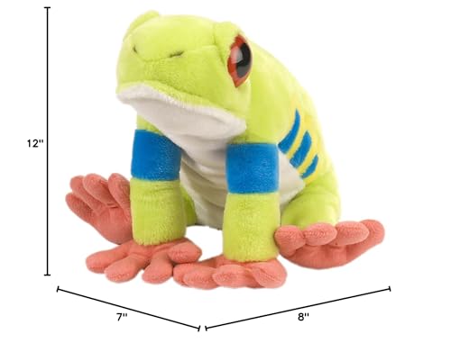 Wild Republic Red-Eyed Tree Frog Plush, Stuffed Animal, Plush Toy, Gifts For Kids, Cuddlekins 12 Inches