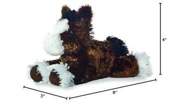 Aurora® Adorable Mini Flopsie™ Clydes™ Stuffed Animal - Playful Ease - Timeless Companions - Brown 8 Inches