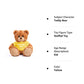 Plushland Teddy Bear 11 Inch, Stuffed Animal Personalized Gift - Great Present For Mothers Day, Valentine Day, Graduation, Birthday,Anniversary, Get Well,Christmas (Mocha Bear, Yellow)