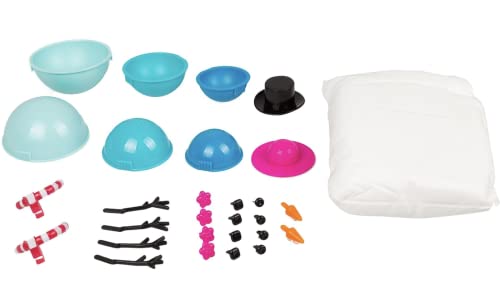 Play Visions Floof Modeling Clay - Reuseable Indoor Snow - Mr. & Mrs Snowman Set With Endless Creations and 22 Molding Accessori