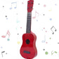 BarodianS Red Plastic 4String Acoustic Guitar Toy For Kids  Early Musical Learning Instrument