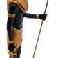 Ptc 11.88 Inch Gold And Black Color Egyptian Anubis Dog Standing Figurine